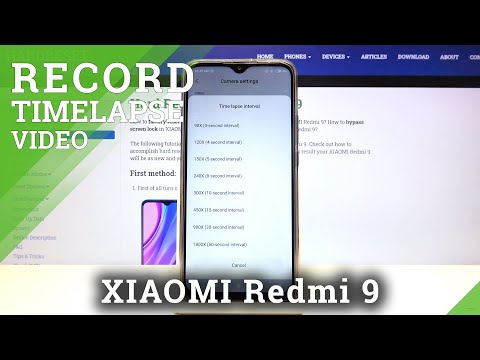 XIAOMI Redmi 9 – Mange Camera Settings & Change Speed of Timelapse Recording
