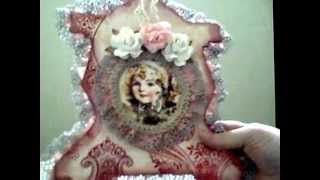 preview picture of video 'Linda's Rose Clock Shape Frame Plaques & Conversation'