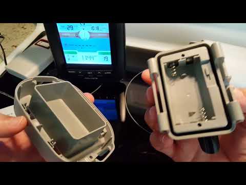 How To Open The Battery Compartment Of The AcuRite 01021M Weather Station Video