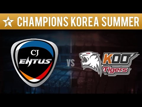 CJ Entus vs KOO Tigers  League Of Legends LCK W7D1 Summer 2015 Game 1