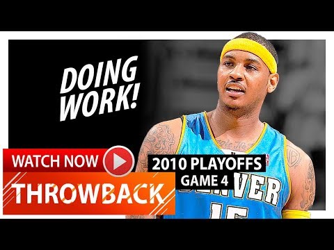 Throwback: Carmelo Anthony Full Game 4 Highlights vs Jazz (2010 Playoffs) - 39 Pts, 11 Reb
