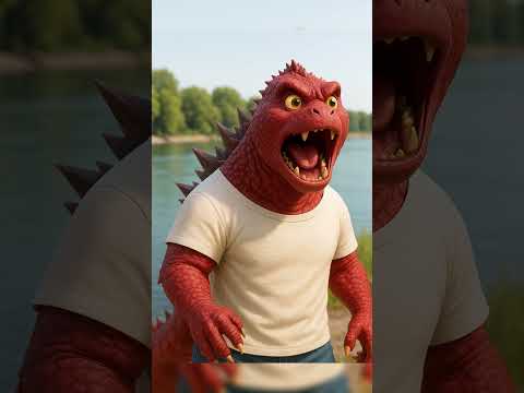 Godzilla turned red #godzilla #kingkong #monster #godzillavskong