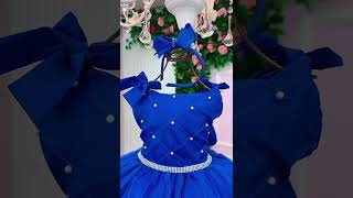 Vídeo de Vestido Luxo Infantil Azul Royal