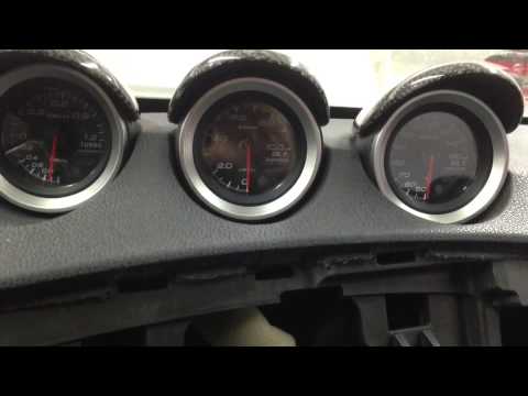 Defi Gauges in turbo Nissan 370z