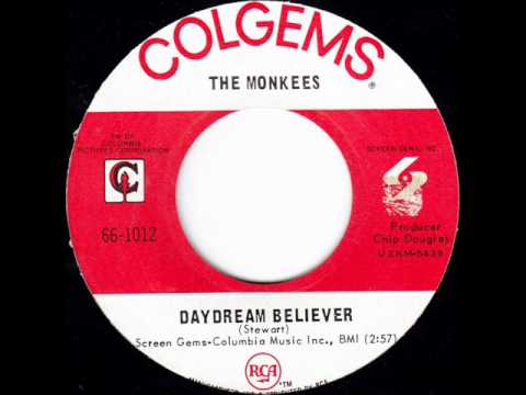 Monkees - Daydream Believer, Mono 1967 Colgems 45 record.