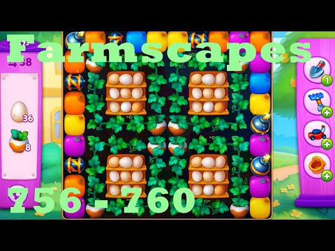 Farmscapes Level 756 - 760 HD Gameplay Walkthrough |  3 - match game | android | ios | pc | app