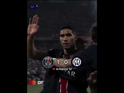 PSG vs Inter 💀🔥 #football #shorts #viral #capcut #edit #championsleague #tiktok #psg #inter #goat