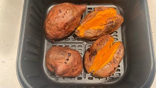 Air Fryer Baked Sweet Potatoes Recipe