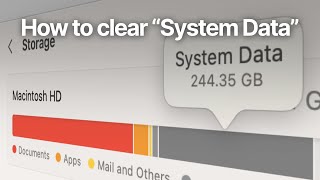 How to clear "System Data" or "Other" Storage on a Mac