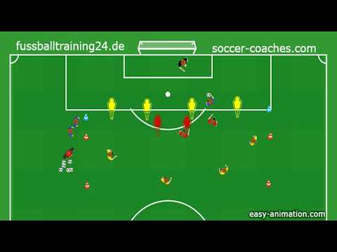 Schnittstellen-Ball im 4 gegen 2 plus 1