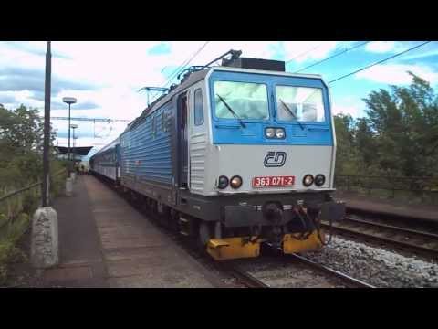 Odjezd vlaku Sp 1694 (ČD 363.071, zpoždění 13 min) - Jirkov zastávka, 21. 5. 2013