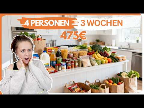 So viel kostet 3 Wochen Essen! 475€ Einkauf & kompletter Essensplan 💸🍲