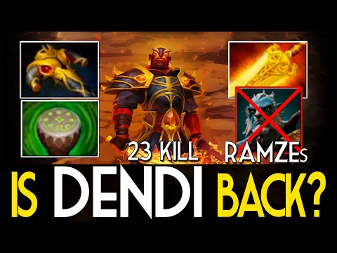 Is DENDI BACK? [EMBER SPIRIT] 23 KILL - RAMZEs COULD NOT vs RADIANCE - Dota 2 GamePlay 7.22g