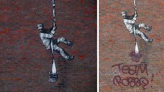Banksy’s Latest Work Defaced With Dead Rival’s Tag