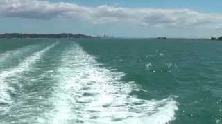 preview picture of video 'Waiheke Island Ferry Boat | Russian Style Reunion Tour 2011 |       [HD]'