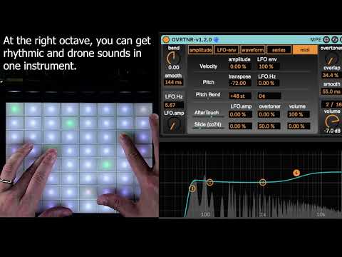 OVRTNR Pro Rhythm & Lead via Push 3 MPE