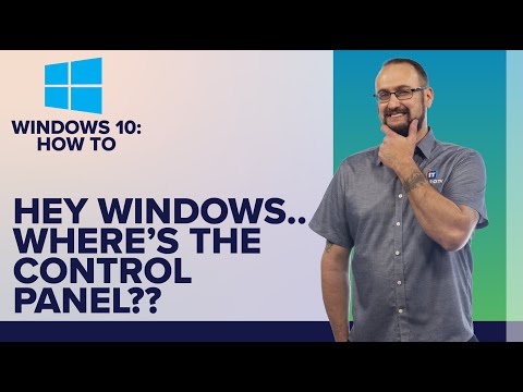 How to Find the Control Panel in Windows 10