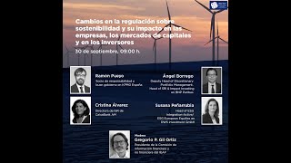 Webinar: Cambios en la regulación sobre Sostenibilidad