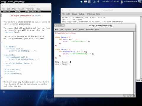 Python 31 Multiple Inheritance