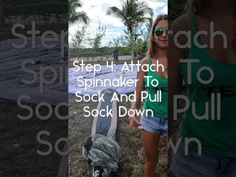 5 Steps: Putting An Asymmetrical Spinnaker In A Sock #shorts