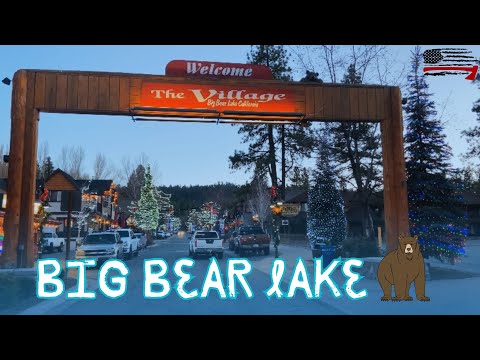 Big Bear Lake City [ The Village ] Walking Tour 4K