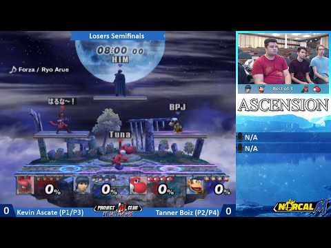 “Ascension 11/11/17” – Kevin Ascate (Lucario + Yoshi) v. Tanner Boiz (Marth + Diddy) – Losers Semis