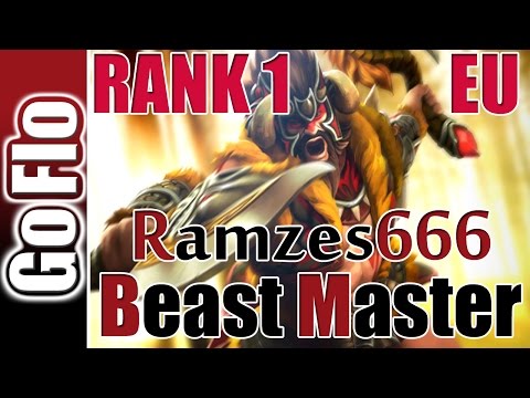Beast Master Ramzes666 RANK 1 EU 8727mmr Full Gameplay 6.88b