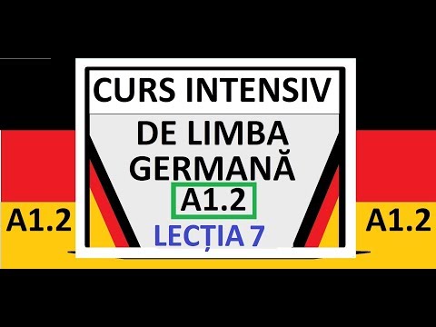 CURS INTENSIV de Limba Germana pentru incepatori | A1.2 | LECTIA 7