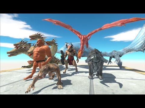 Fantasy Neighbors attack Dragon Again ARBS Animal Revolt Battle Simulator