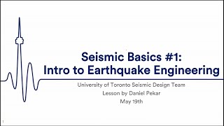 Seismic Academy #1  - Seismic Engineering Basics 1