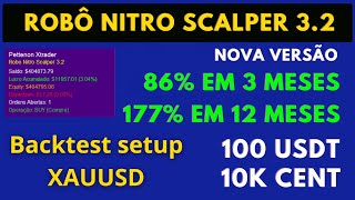 BACKTEST ROBO NITRO SCALPER 3.2 NOVA VERSÃO SETUP 19.11.25
