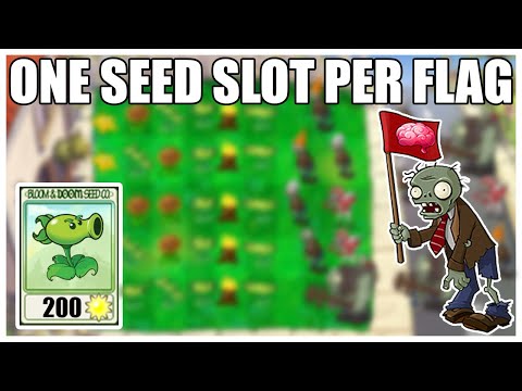 One Seed Slot Per Flag | Plants VS. Zombies Challenge