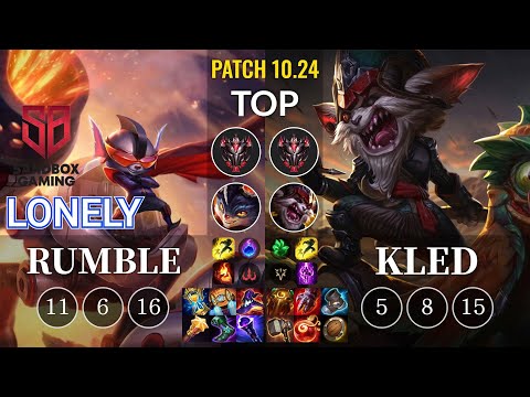 SB Lonely Rumble vs Kled Top - KR Patch 10.24