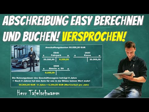 Einfaches Berechnen und Buchen der linearen und unterjährigen Abschreibung + Anschaffungskosten!