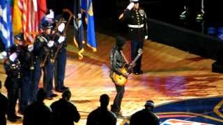 Gary Clark Jr. - USA National Anthem - NBA All-Star Game 2014