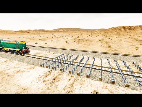 Trains vs Numerous Guardrails Beamng RDX