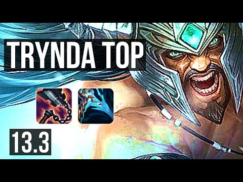 TRYNDAMERE vs AKALI (TOP) | 12/1/4, Quadra, 1.7M mastery, 800+ games | KR Grandmaster | 13.3