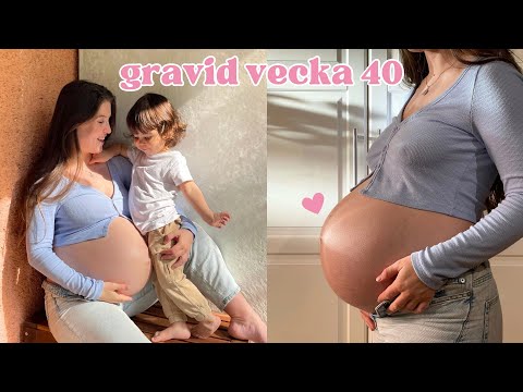 GRAVID VECKA 40 - hinnsvepning och slemproppen går, kom nu bebis!!