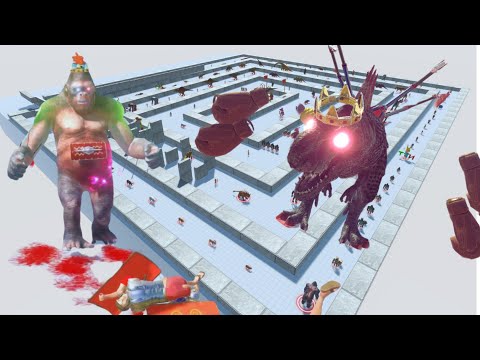 Goro The Giant Mutant Primates Death Run Fight Battle ARBS - Animal Revolt Battle Simulator