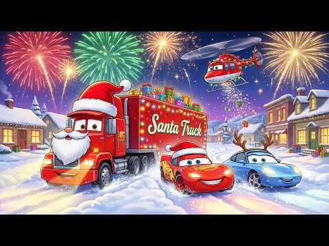 Santa Truck’s Magical Christmas Delivery! 🎄🎁🚚 | Cars Toons 2D Animation