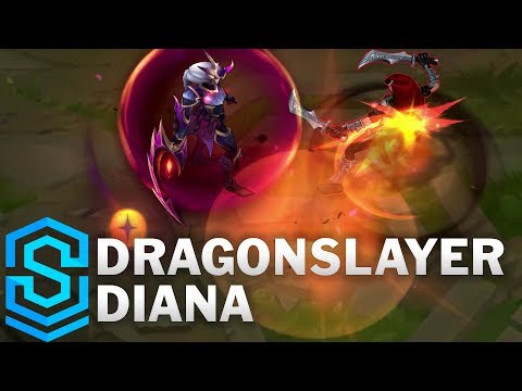 Dragonslayer Diana Skin Spotlight - Pre-Release - League of Legends
