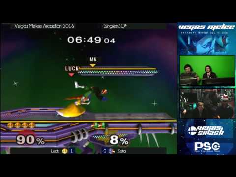 Arcadian Winter 2016 - Melee - Singles - LQF - Luck (Peach) vs Zeta (Falco)