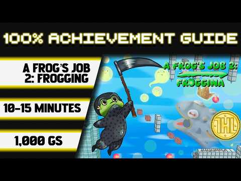 A Frog's Job 2: Froggina 100% Achievement Walkthrough * 1000GS in 10-15 Minutes *