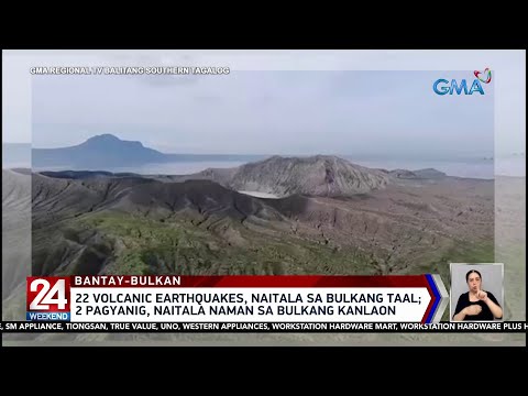 22 volcanic earthquakes, naitala sa Bulkang Taal; 2 pagyanig, naitala naman… 24 Oras Weekend