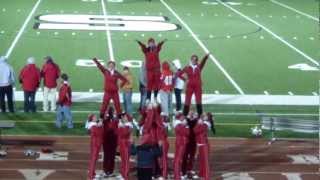 preview picture of video '2012-11-16 SR vs GM  at SRU - Varsity Cheerleaders - Stunt sequence'
