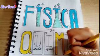 Cómo hacer portada con regla Física y Química