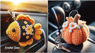 Beautiful Crochet Keychain Design Ideas You’ll Love to Make. #crochet #knitting #diy #keychain 