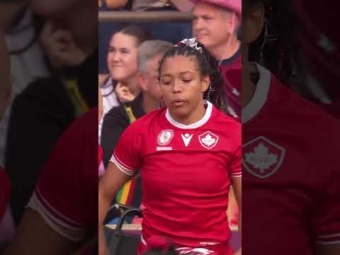 Asia Hogan Rochester at the double for Canada 🇨🇦 #Rugby #RWC2025 #Shorts