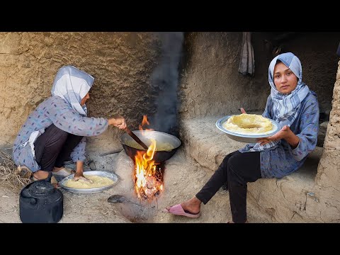 Village Life in Afghanistan - Traditional Food in Village "Letti Jawari"