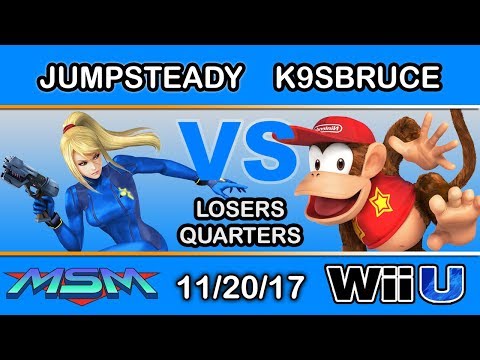 MSM 122 - Jumpsteady (Zero Suit Samus) Vs. MF LH | K9sbruce (Diddy Kong) Losers Quarters